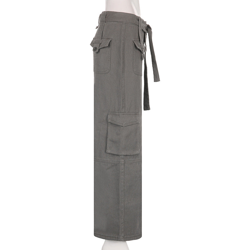 Vintage Workwear Jeans with Multi Pockets