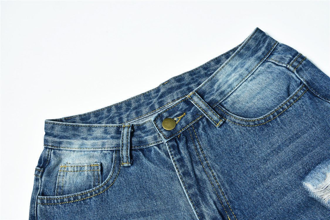 Personality Ripped Jeans for Women