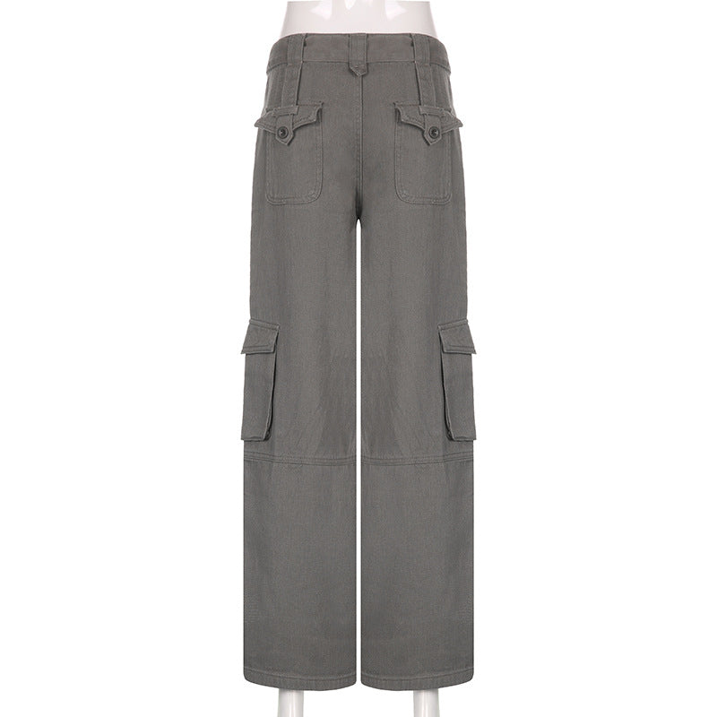 Vintage Workwear Jeans with Multi Pockets