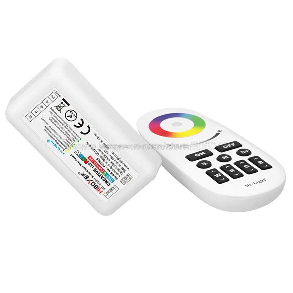 MiBoxer FUT028 RGBW Controller DC12/24V 2.4G Wireless Singal Transmission Group Synchronization Controller For RGBW Led Strip