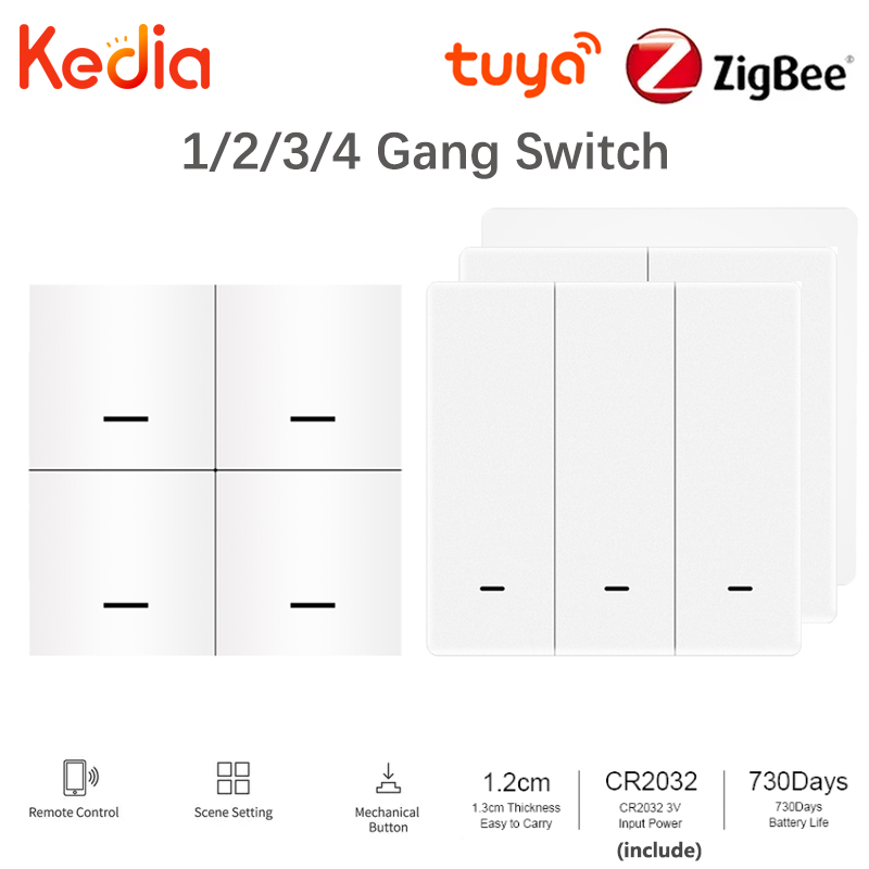 New Tuya Zigbee Smart Switch Push Button Controller