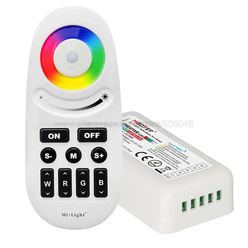 MiBoxer FUT028 RGBW Controller DC12/24V 2.4G Wireless Singal Transmission Group Synchronization Controller For RGBW Led Strip