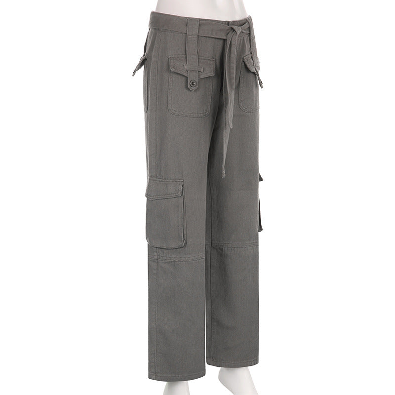 Vintage Workwear Jeans with Multi Pockets