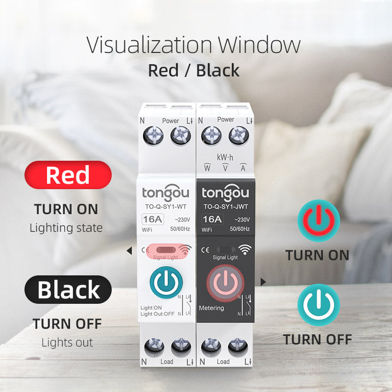 TUYA WIFI Smart Circuit Breaker Power Metering