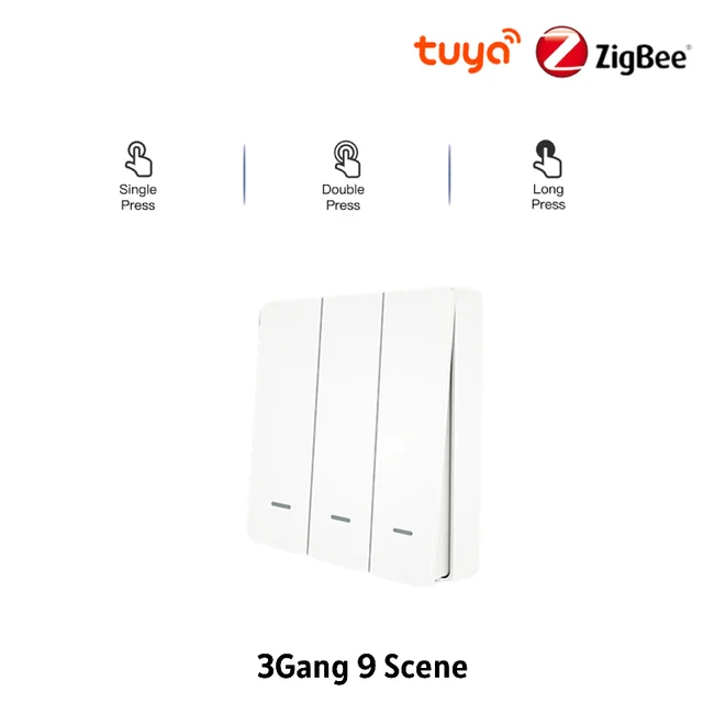 New Tuya Zigbee Smart Switch Push Button Controller