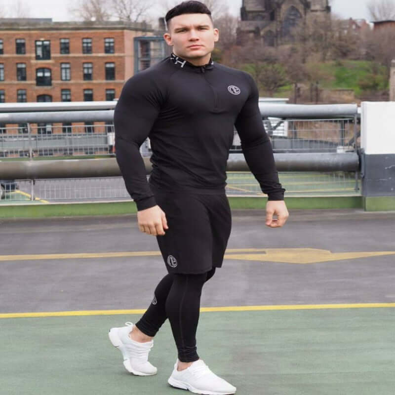 3-Piece Long-Sleeved Tight-Fitting Sportswear - Flashfy