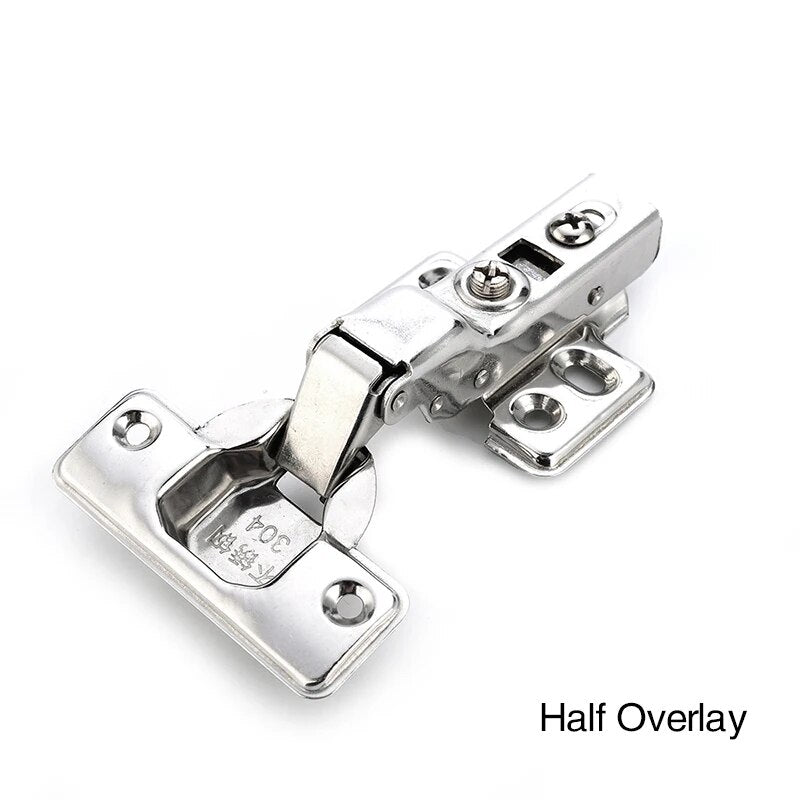 KAK C Series Hinge Stainless Steel Door Hydraulic Hinges Damper Buffer Soft Close For Cabinet Cupboard Furniture Hardware - Flashfy