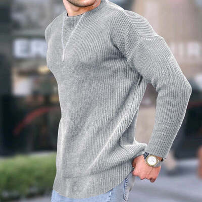 Men's Latest Euro-American Knit Shirt - Flashfy