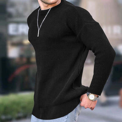 Men's Latest Euro-American Knit Shirt - Flashfy