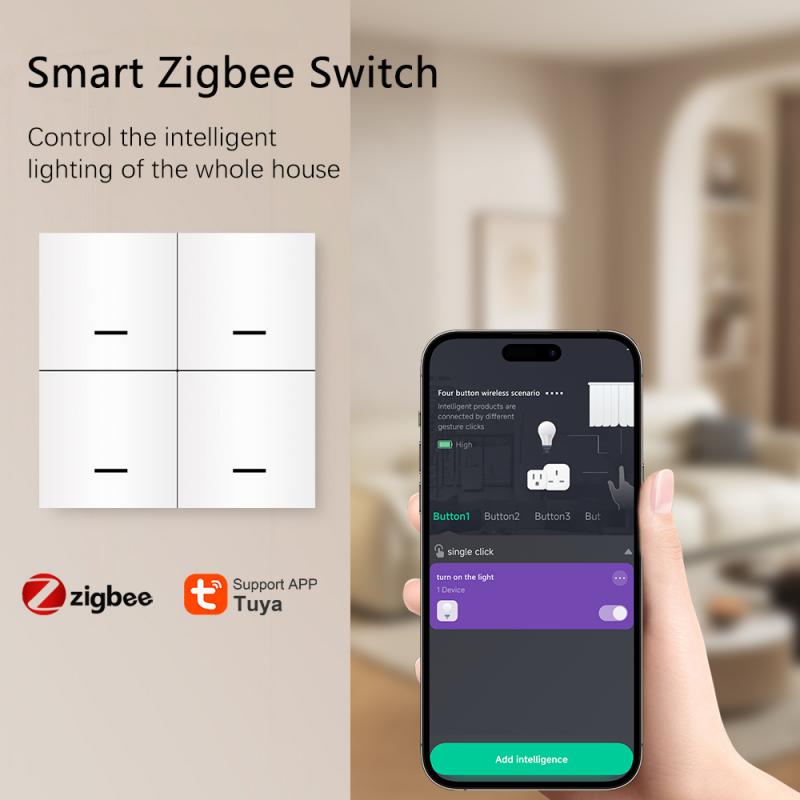 New Tuya Zigbee Smart Switch Push Button Controller - Flashfy