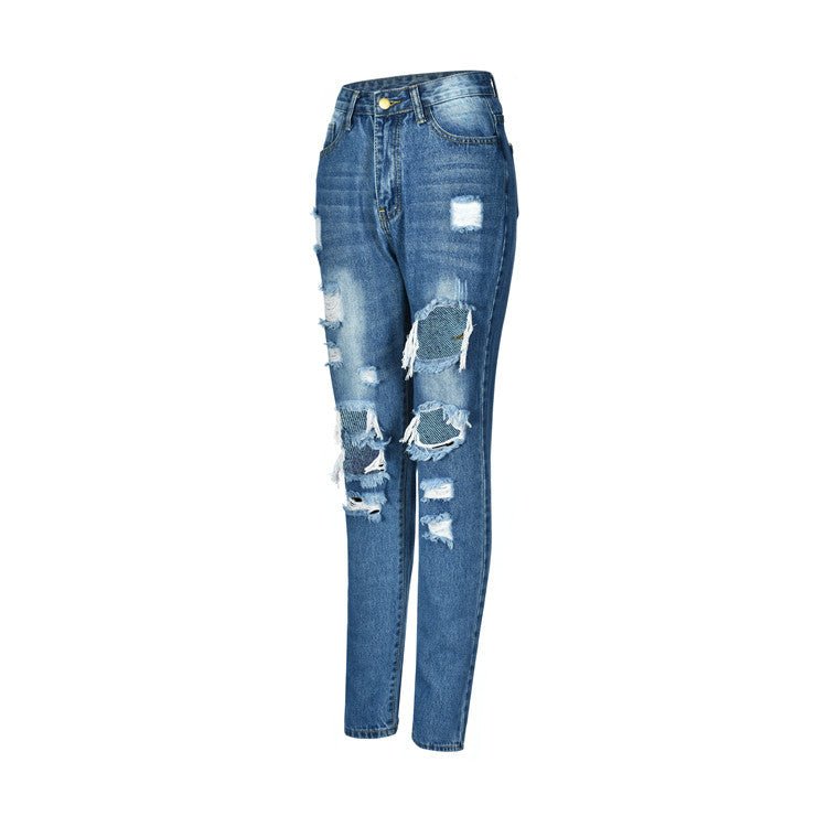 Personality Ripped Jeans for Women - Flashfy