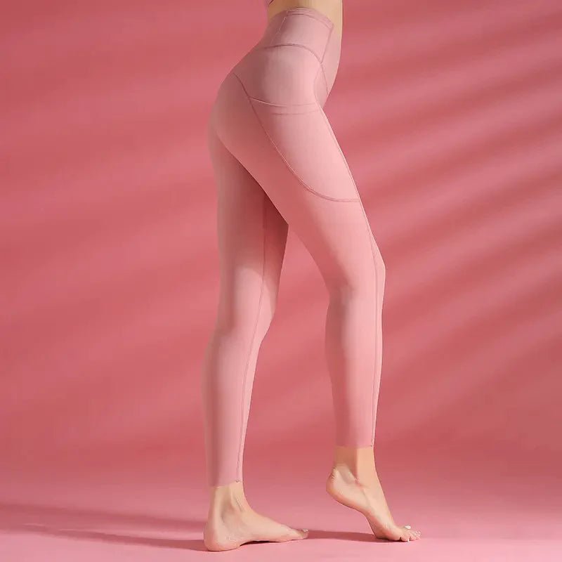 Pink Fluid Flex Yoga Pants - Flashfy