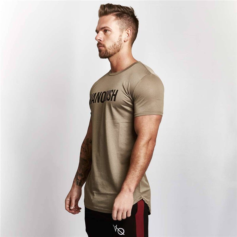 Quick-drying short-sleeved workout clothes - Flashfy