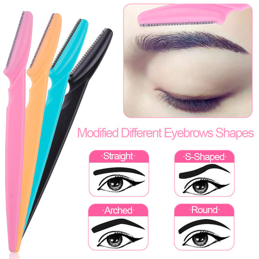 Professional Eyebrow Trimmer Set – 20/40/80pcs Facial Hair Shaper Razor for Women | Safe, Portable & Precise Grooming Tool – Flashfy exclusive