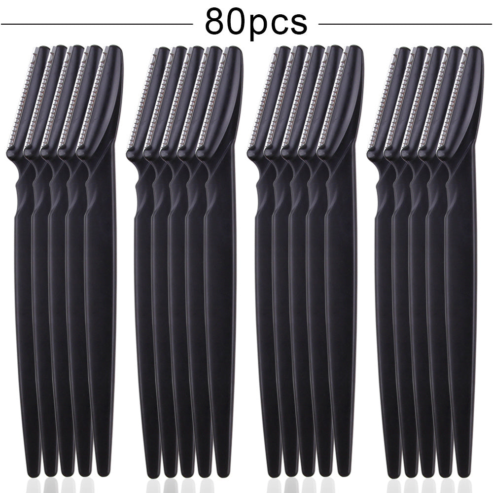 Professional Eyebrow Trimmer Set – 20/40/80pcs Facial Hair Shaper Razor for Women | Safe, Portable & Precise Grooming Tool – Flashfy best-seller