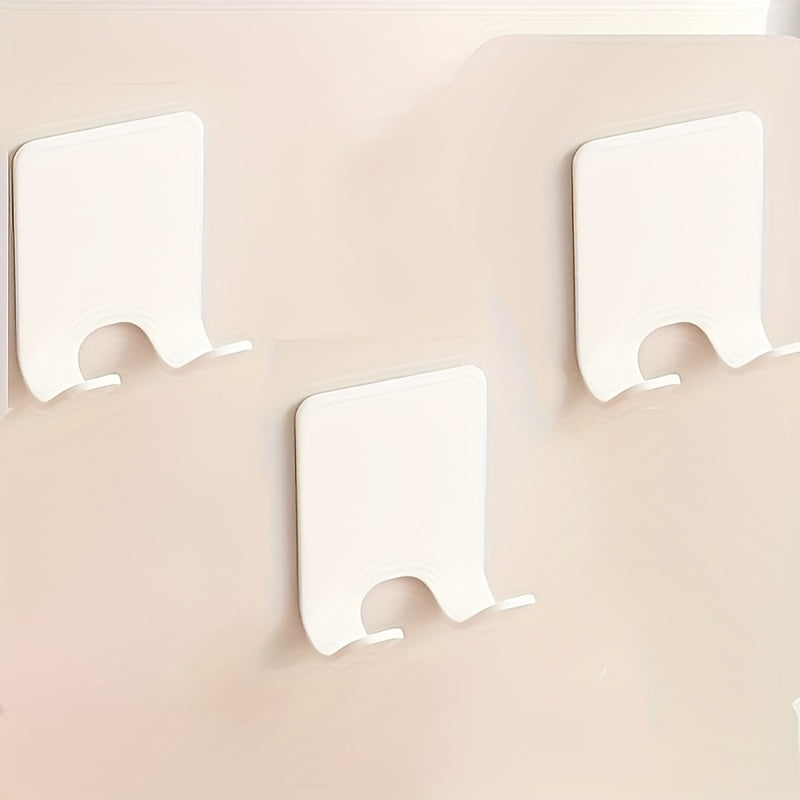 Adhesive Shaver Holder – No-Drill Razor & Brush Wall Organizer for Bathroom | 1/3pcs Shower Storage Hook Set – available at Flashfy