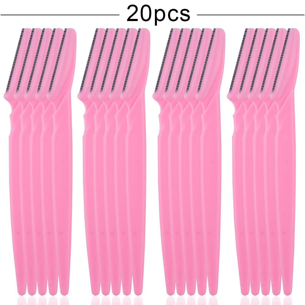 Professional Eyebrow Trimmer Set – 20/40/80pcs Facial Hair Shaper Razor for Women | Safe, Portable & Precise Grooming Tool – Flashfy exclusive