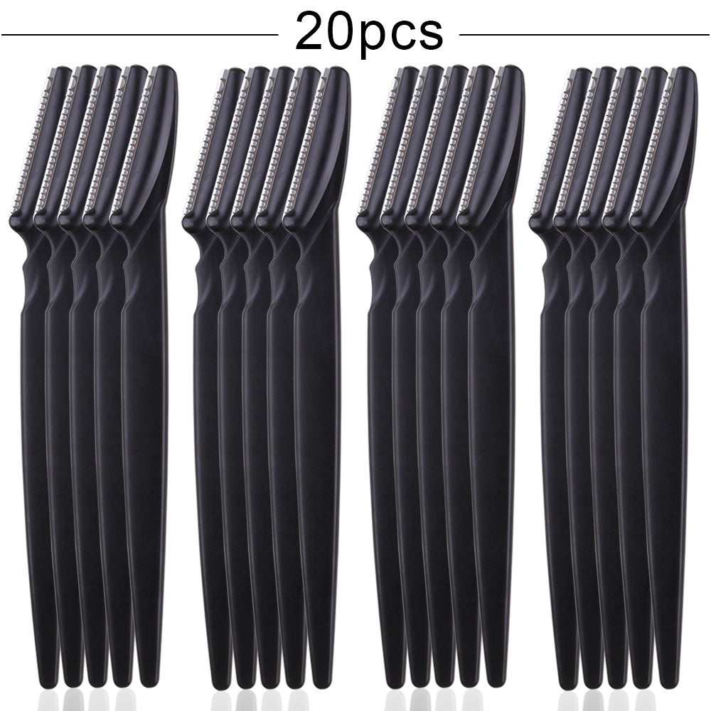 Professional Eyebrow Trimmer Set – 20/40/80pcs Facial Hair Shaper Razor for Women | Safe, Portable & Precise Grooming Tool – trending on Flashfy