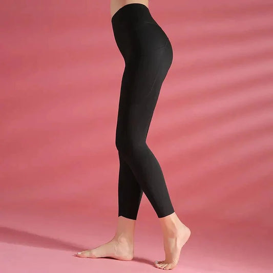 Black Fluid Flex Yoga Pants - Flashfy