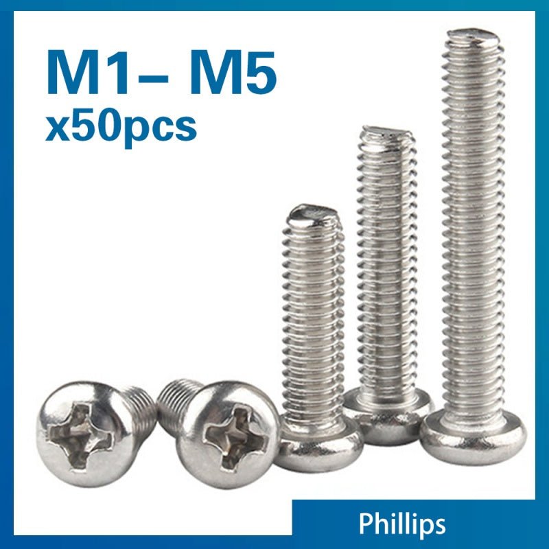 Cross Recessed PM Pan Round Head Screws - Flashfy