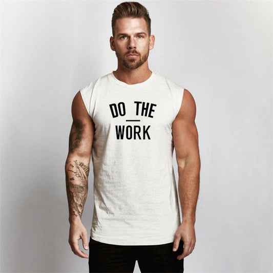 Letter Printing Bodybuilding Men's Sports Vest - Flashfy