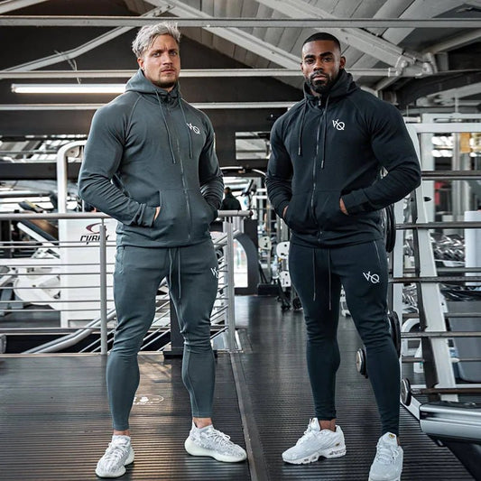Men's Hooded Fitness Sweater Cardigan - Flashfy