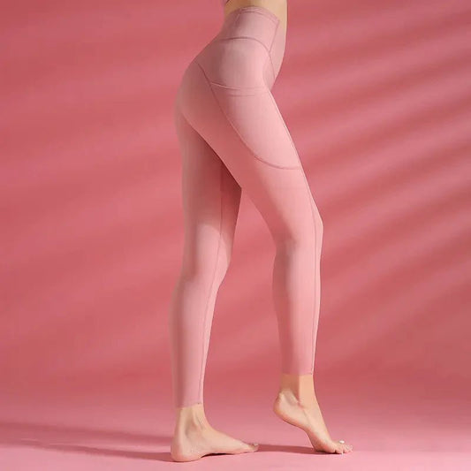 Pink Fluid Flex Yoga Pants - Flashfy