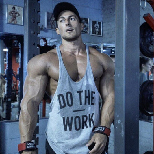 Sleeveless bodybuilding tank - Flashfy
