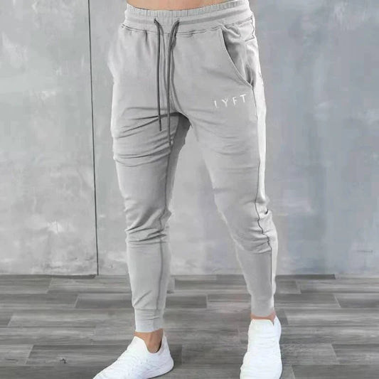 Slim Fitness Long Leggings For Men Grey - Flashfy