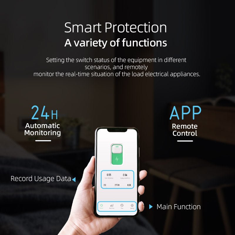 TUYA WIFI Smart Circuit Breaker Power Metering - Flashfy